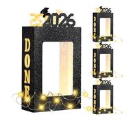 Graduation Centerpiece | 4 Pieces Luminous Decor | Grad Congrats Grad Frame Decor | For Brothers Classmates Living Room Bedroom