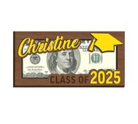 Graduation Ceremony Money Holder 2025 Graduation Gift Wallet with Compartment, Double Layer Organizer for Teens Family Friends Accessories and , Yellow, Se référer au descriptif, Refer to