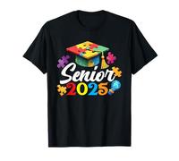 Graduation Class of 2025 Autism Senior Celebration Boys Kids T-Shirt