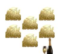 Graduation Class Stickers 2026 | Pack of 6 Decorative Envelope Seal Stickers - Stickers as Graduation Party Favour - for Invitations Envelopes Candy Bags Party Decoration