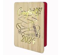 Graduation Congrats Sustainable Bamboo Card, Blank Inside,Congrats
