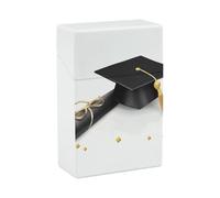 Graduation Congratulations Cigarette Case Anti-Squeezing Waterproof Cigarette Packing Box with Lightweight Pocket Cigarette Storage Case for Men Women Gifts