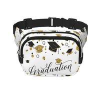 Graduation Congratulations Square Double-Layer Waist Bag Chest Bag Crossbody Bag Running Travel Hiking Waist Bag