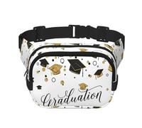 Graduation Congratulations Unisex Adjustable Waist Square Double Layer Waist Pack for Outdoor Activities Travelling Running Hiking