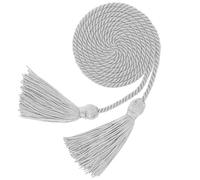 Graduation Cords, Graduation Honor Cords, Silver Graduation Cord, 67" Graduation Ropes Cords Braided Polyester Yarn Honor Cord with Tassel for Bachelor, Master, Doctor Gown Decor Grad Days Graduates