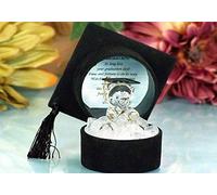 Graduation Crystal Glass Teddy Bear Ornaments Gift | Congratulations Keepsake Message Gift Unique Crystal Teddy Bear Ornament Gift Box with Poem | Graduation for University Degree Celebration Results