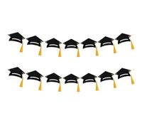 Graduation Decorations Class of 2025, Graduation Banner Graduation Party Decorations, Class of 2025 Decorations Congrats Grad Banner with Tassel, Graduation Hat Decor for College Graduation Party