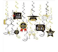 Graduation Decorations Hanging Swirls, Class of 2025 We Did It Hanging Garland, School Leavers Props, Congratulations Graduation Party Supplies