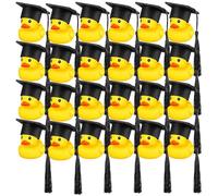 Graduation Duck Car Ornament - Car Dashboard Decor Graduation Hat | Mini Prefers the Graduation Cap | Rubber Ducks with Degree Cap Diploma Degree Exchange Gift for Student Son Daughter