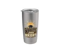 Graduation Future Bright Collegiate Stainless Steel Insulated Tumbler