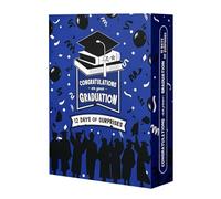 Graduation Gift Advent Calendar,12 Day Graduation Advent Calendar Surprise Box, DIY Fillable Empty Gift Box for Graduates, DIY Countdown Calender of Memento Photos Graduation Gifts for HerHim (Blue)