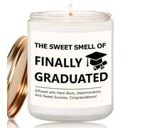 Graduation Gift for Her Him, Lavender & Vanilla Scented Candle Presents, Congratulations Graduation Present for Daughter, Son, Grandchild, Friend, Sister