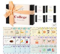 Graduation Gifts 2025 26 Envelopes Open When Letters, College Survival Gift Card Book, End of Year Gift Envelopes for Her Him Friends Son - Red
