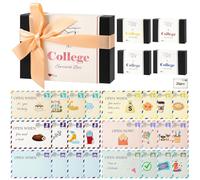 Graduation Gifts 2025 26 Envelopes Open When Letters, University Survival Gift Card Book, End of Year Gift Envelopes for Her Him Friends Son - Pink