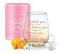 Graduation Gifts for Her Glasses Drinking Inspirational Birthday Gifts for Women Glass Cups Positive Good Luck Congratulations Daughter Gift Christmas Cute Mugs Graduation Party Decorations Presents