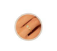 Graduation Gifts for Her, Graduation Gifts Class of 2025 Gift Initial Ring Gold Rings for Women with Letter A-Z High School College Senior Middle Masters Degree Phd Graduate Gift for Daughter Nurse