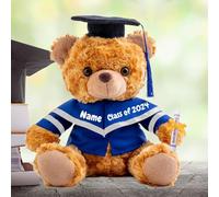 Graduation Gifts for Her Personalised Bear with Text, Brown Teddy Bear Stuffed Animal Personalised Gifts as Graduation Gifts for Him 2025 High School/College/Masters Graduation Gifts (8IN-Text)