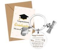 Graduation Gifts For Him Her Keyring Keychain Gifts Congratulation Inspirational Present For Senior High School College University Graduates Class 2026 Gift For Boy Girl Teens Son Daughter Friends