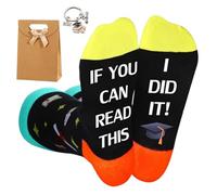 Graduation Gifts Set, Class of 2026 Black Crew Socks, With Keychain and Gift Bag, Perfect Graduation Presents, Through Exam Gifts, Suitable for Sons, Daughters, Nephews, Brothers, and Sisters