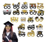 Graduation Glasses for Vintage 2025 | 20 Pieces 2025 Graduation Sunglasses Photo Stand Props, Party Accessories and Photo Shooting Props for Graduation Portraits, Yearbooks and Graduates of the Year