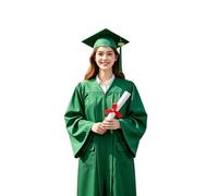 Graduation Gown and Cap Set for Adults with Hat 2026 Tassel Pocket Academic Ceremony Costume Bachelor University Black Set Party Robe Outfit Women Men High School Ceremony