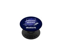 Graduation Graduated Forensic Science Degree University PopSockets Adhesive PopGrip