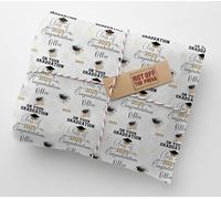 Graduation Graduated Graduate Congratulations Personalised Wrapping Paper With 2 Tags - Recyclable