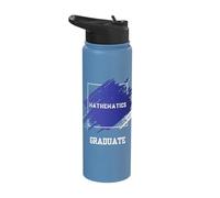 Graduation Graduated Mathematics Degree University Student Stainless Steel Insulated Water Bottle
