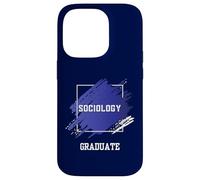 Graduation Graduated Sociology Degree University Student Case for iPhone 14 Pro