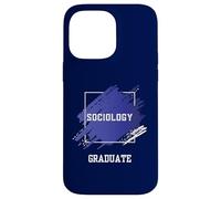 Graduation Graduated Sociology Degree University Student Case for iPhone 14 Pro Max