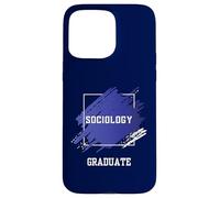 Graduation Graduated Sociology Degree University Student Case for iPhone 15 Pro Max