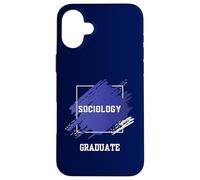 Graduation Graduated Sociology Degree University Student Case for iPhone 16 Plus
