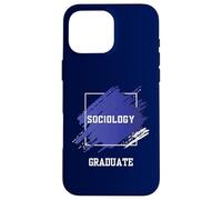 Graduation Graduated Sociology Degree University Student Case for iPhone 16 Pro Max
