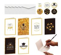 Graduation Greeting Card - Envelopes and Decorative Stickers, For Him, Ideal for Elementary Middle High School College Graduation, Party Invitations, School Ceremonies, Family Celebration, Gift Giving