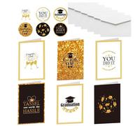 Graduation Greeting Card, With Includes Decorative Stickers, 1 Set, Congratulations Envelope Board, You Did It Cards, Easy To Personalíze And Send, For Elementary, High School, College, Ceremony