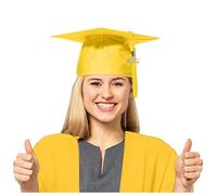 Graduation Hat For Adult, 2026 Graduation Hat Cap Set Phd University Academic mortarboard (Bachelor) Cap with 2026 Gold Pendant Hats For Adults College