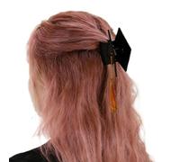Graduation Hat Hair Clips - Non-Slip Styling Hair Clip | Hair Accessories in Graduation Hat Style with Dangling Tassel, for Women and Girls for Festive Graduation Party and Party