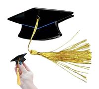 Graduation Hat Pins - Yellow Graduation Hat Tassel, Hair Claw Clips Doctoral Cap Hairpins | Decorative Graduating Accessory For Students Women Girls, Travel School Photoshoot Party Ceremony Roles