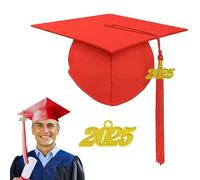 Graduation Hats, Graduation Caps 2025 - Comfortable Breathable Bachelor Hats with Year Plate | Clothing Accessory - Photo Props, Graduation Souvenirs for School Meetings, Cosplay