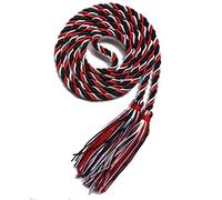 Graduation Honor Cord Three-Color Braided Grad Days (Black White red)