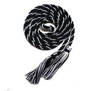 Graduation Honor Cord Two-Color Braided Grad Days (Black White)