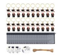 Graduation Key Ring - Pack of 20 University and College Graduation Party Keyrings - Gift Idea for Bachelor's Examination Bag Pendant for University Ball and Nurse