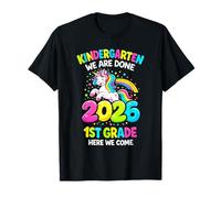 Graduation Kindergarten We are Done 1st Grade Here We Come T-Shirt