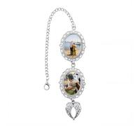 Graduation Memorial Tassel Photo Charm with Angel Wings Graduation Tassels Picture Charms Memory Tassel Picture Grad Cap Accessories for Women Men Graduate Gifts for Him Her Class of 2025 Gift