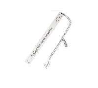 Graduation Metal Bookmark, Enjoy The Next Chapter, with Feather and Date End of Term, University, College - Great Graduation Gift.