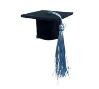 Graduation Mini Doctoral Cap Hair Clip，This Delicate Hair Clip for High School, College, or University Graduates，Perfect Academic Celebration Accessory for Commencement Ceremonies (Blue, One size)