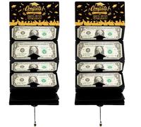 Graduation Money Holder Set for Cash Gifts: Surprise Kit for College and High School Graduation Party Decorations, Black and Gold