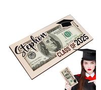 Graduation Money Holder - Wooden Box for Graduation Cards for Graduation, Graduation Decoration, Congratulations on Graduation as a Memory Gift for University Graduates, for