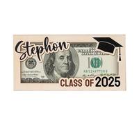 Graduation Money Holders - High School Congrats, Grad Keepsake Box, University College Cash Gift Card Holder, Black Gold Glitter Decorations | Ceremony Favor Display Case for Daughter Son Her Him Grad
