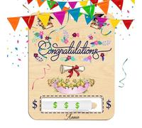 Graduation Money Storage Card Gift Frame for Graduation Money | 2024 Graduates Wooden Cash Organization Holder - High School Graduation Decoration, b, Se référer au descriptif, Refer to description